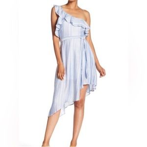 NSR Tia One Shoulder Stripe Dress